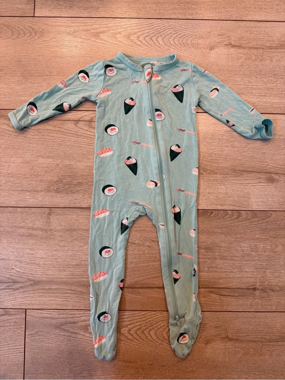 Kyte BABY Sushi Print Footed One-Piece Pajamas